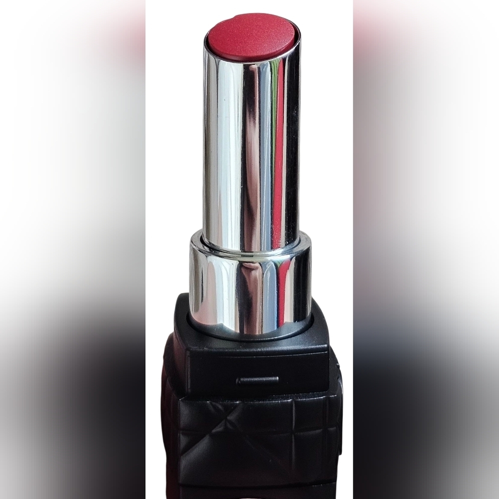 Christian Dior Red Velvet Pouch with Logo and Rouge Dior Lipstick #558. New! - Picture 6 of 11